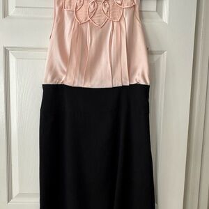 BCBGMaxAzria Pink/Peach and Black dress